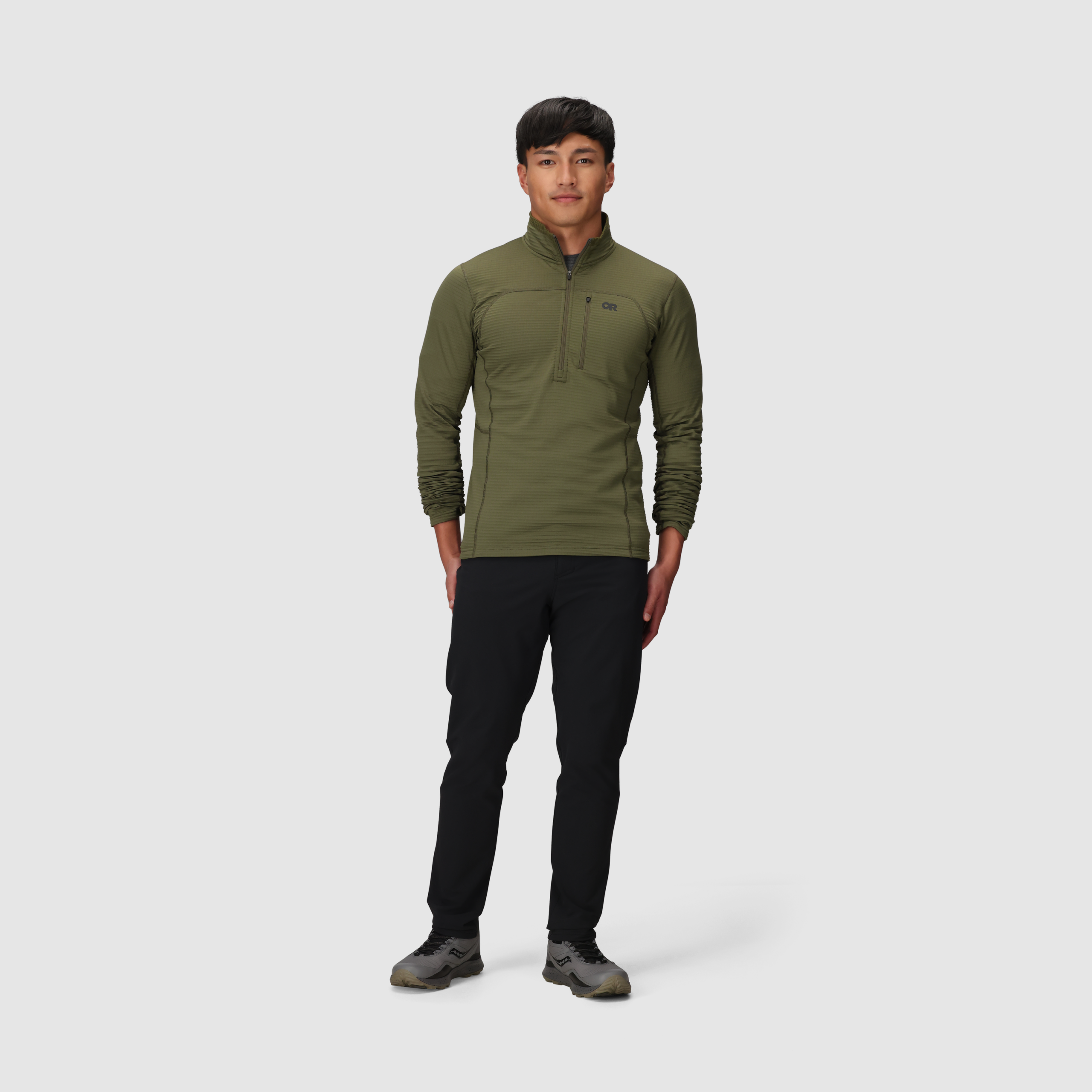 Men's Vigor Grid Fleece Half Zip - Image 18