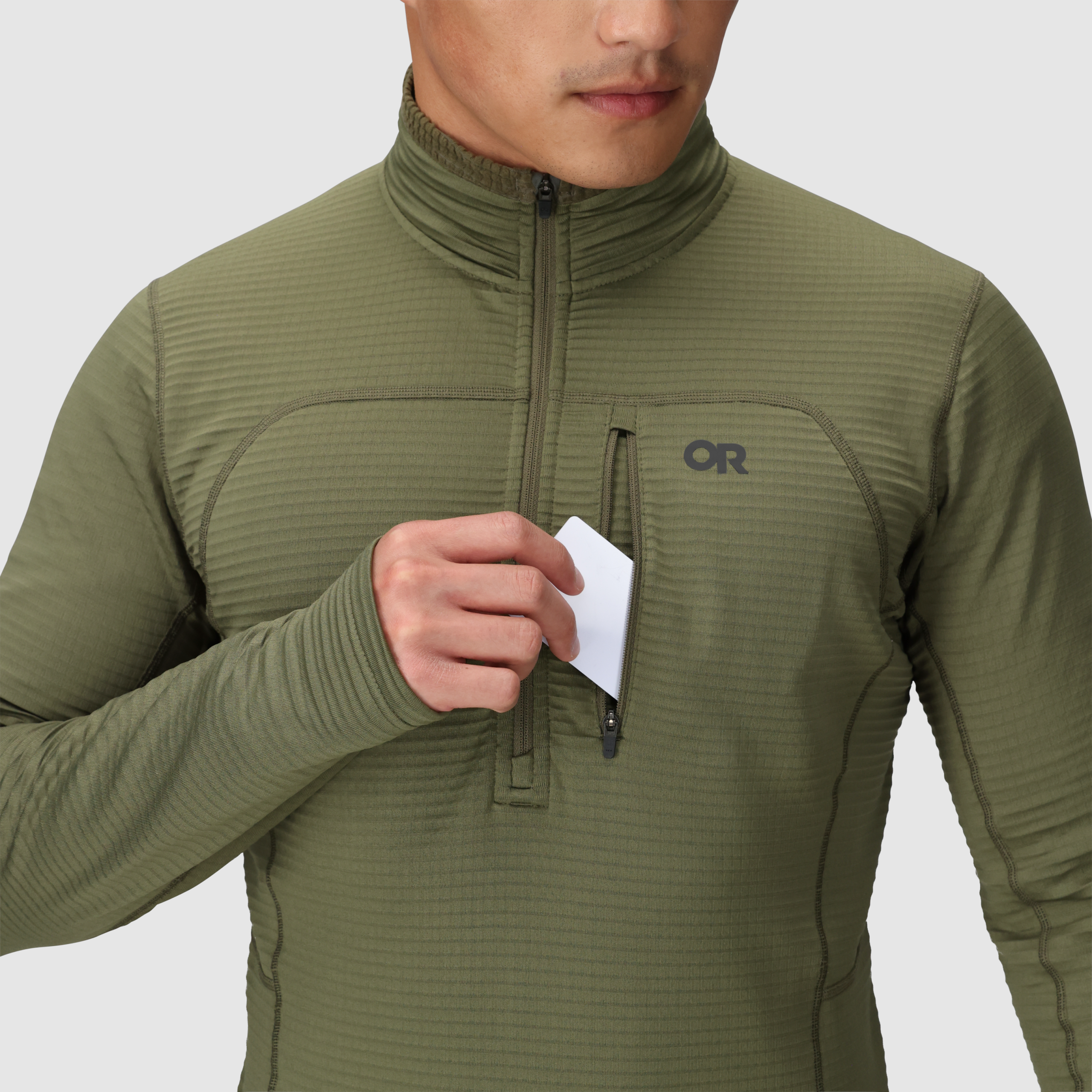 Men's Vigor Grid Fleece Half Zip - Image 21