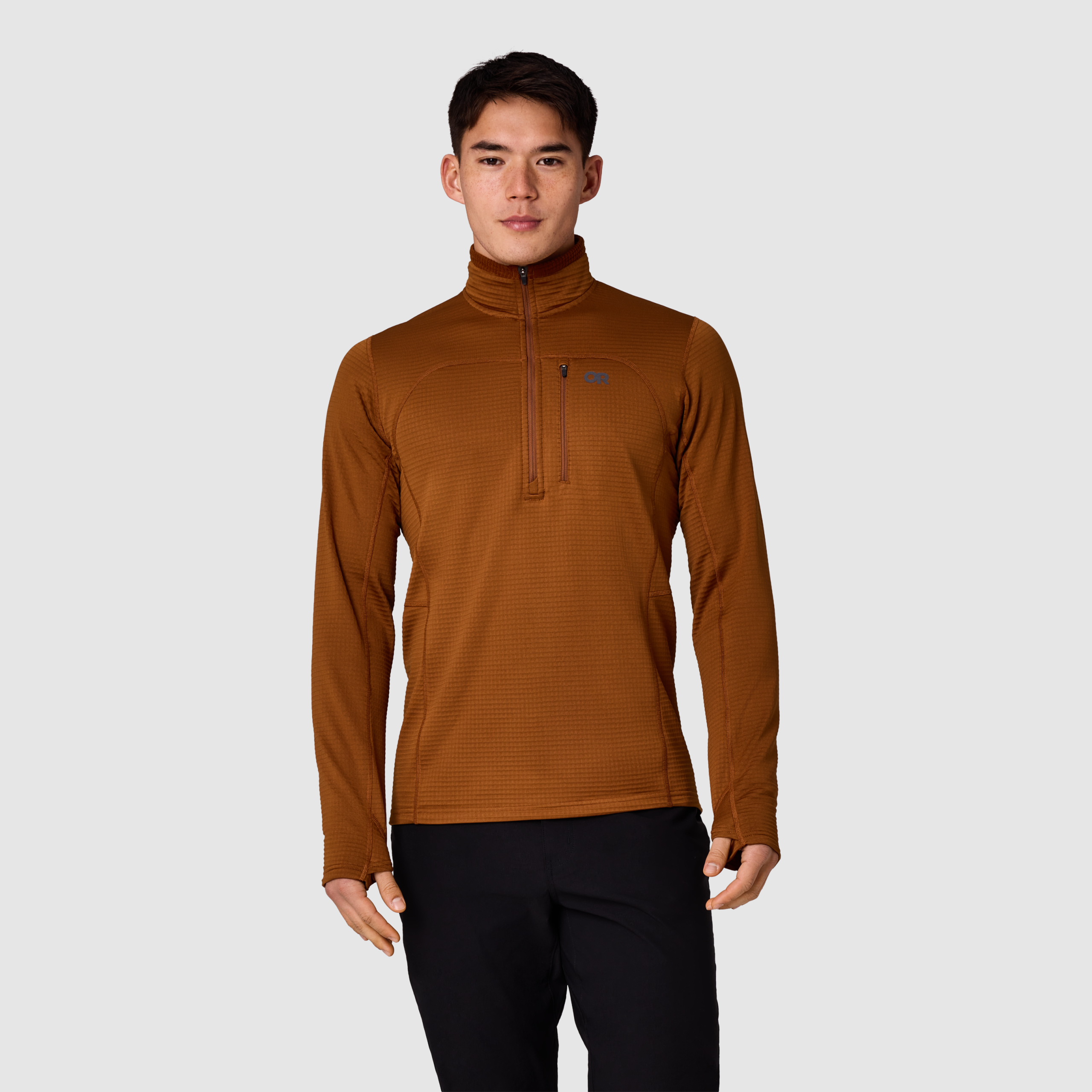 Men's Vigor Grid Fleece Half Zip - Image 6
