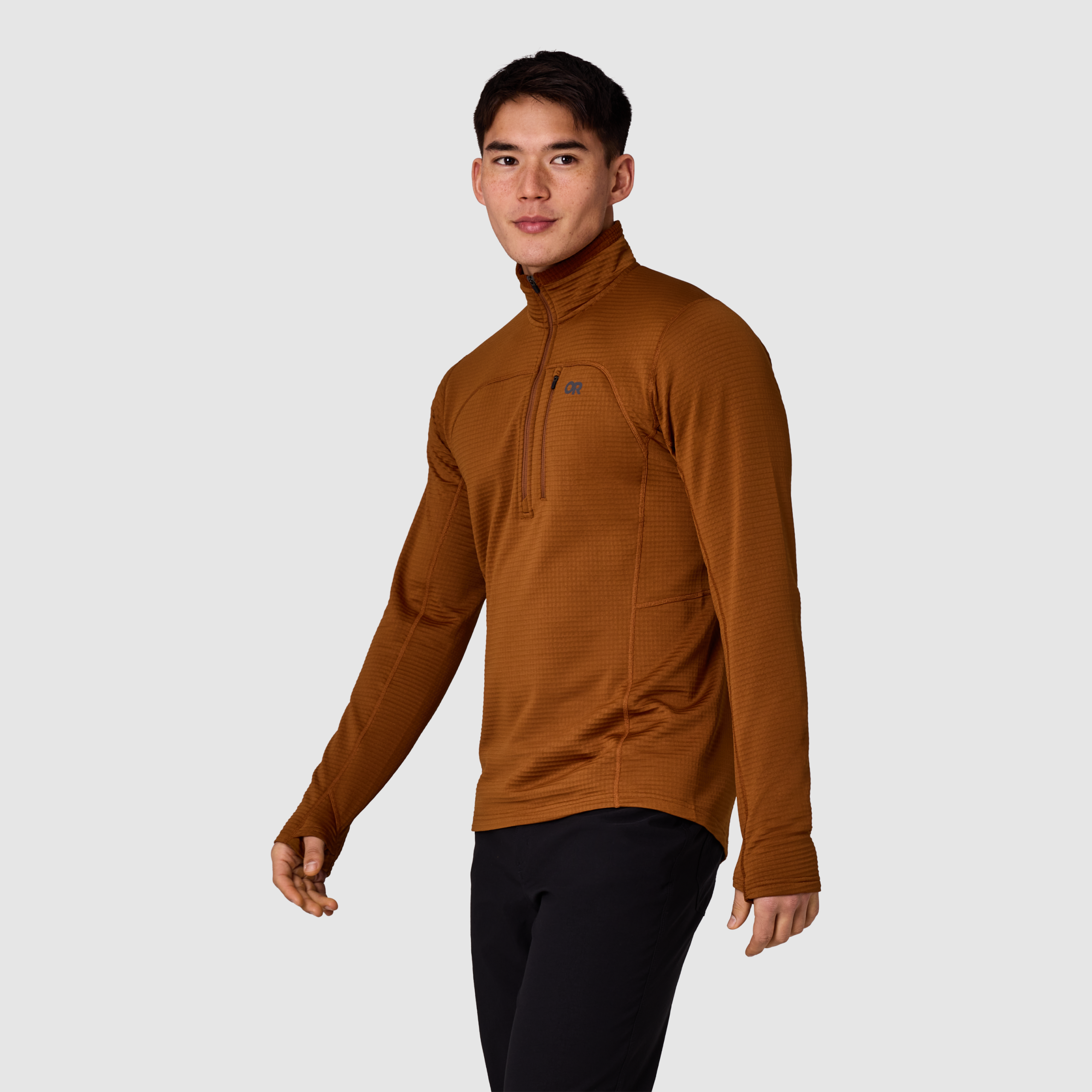 Men's Vigor Grid Fleece Half Zip - Image 8