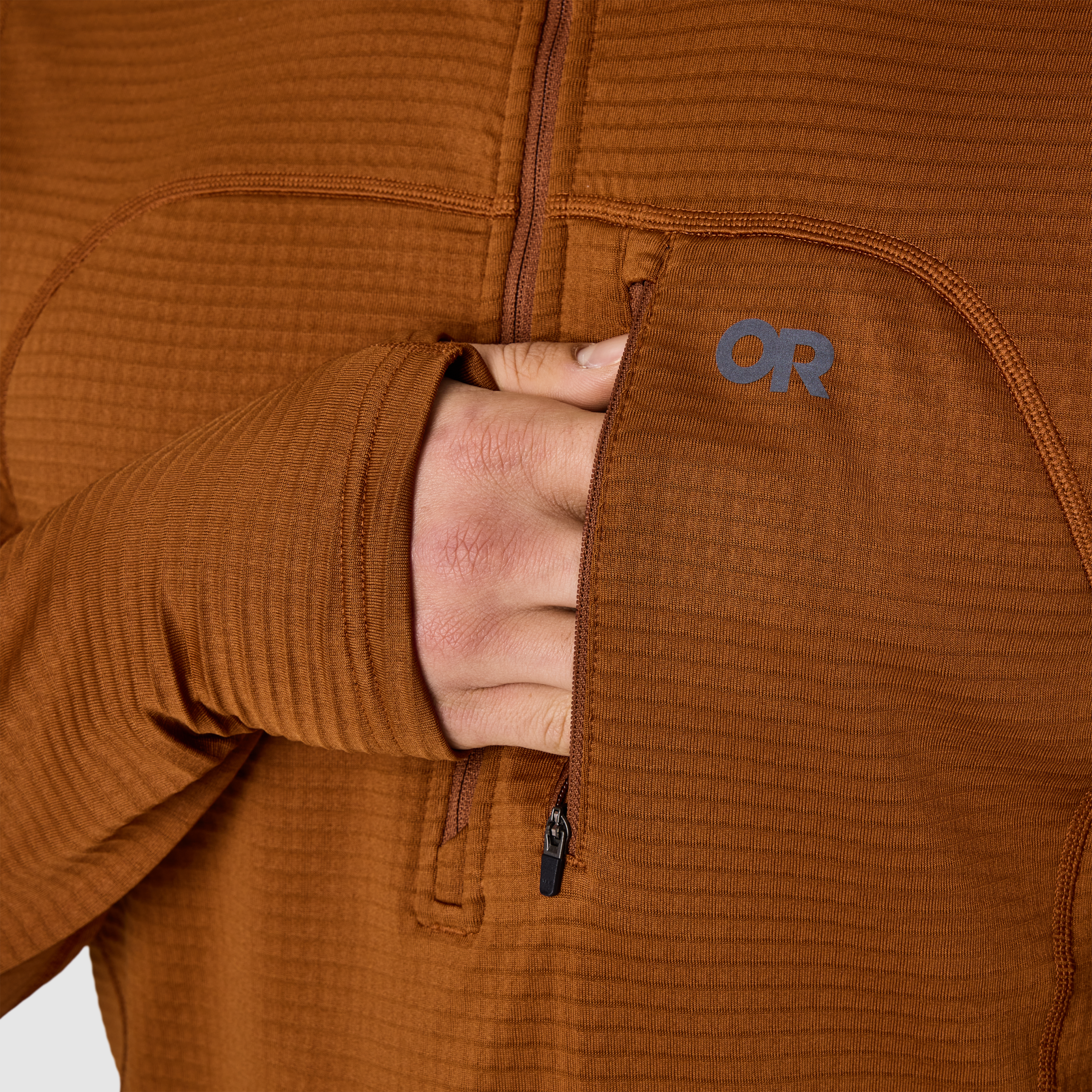 Men's Vigor Grid Fleece Half Zip - Image 11