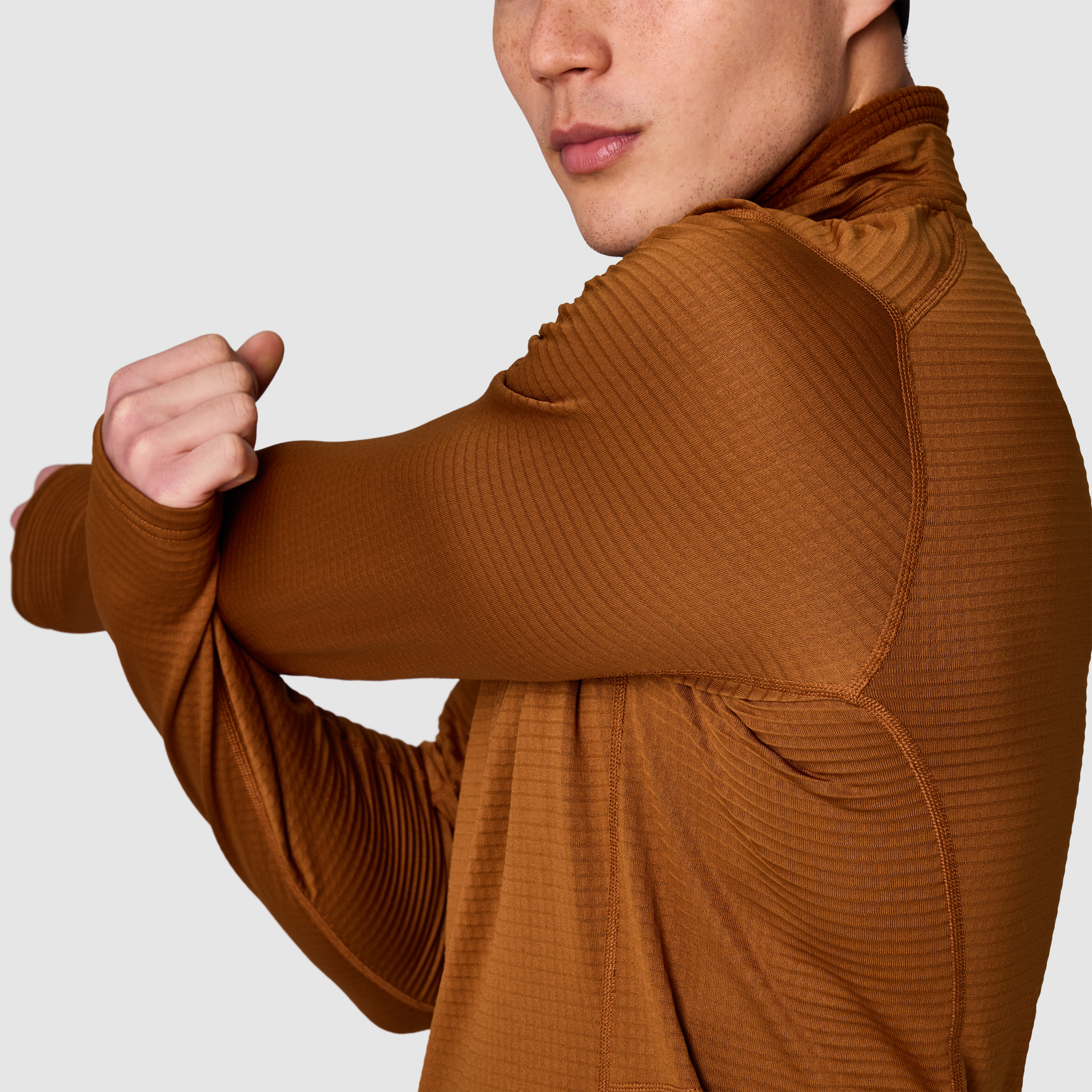 Men's Vigor Grid Fleece Half Zip - Image 13