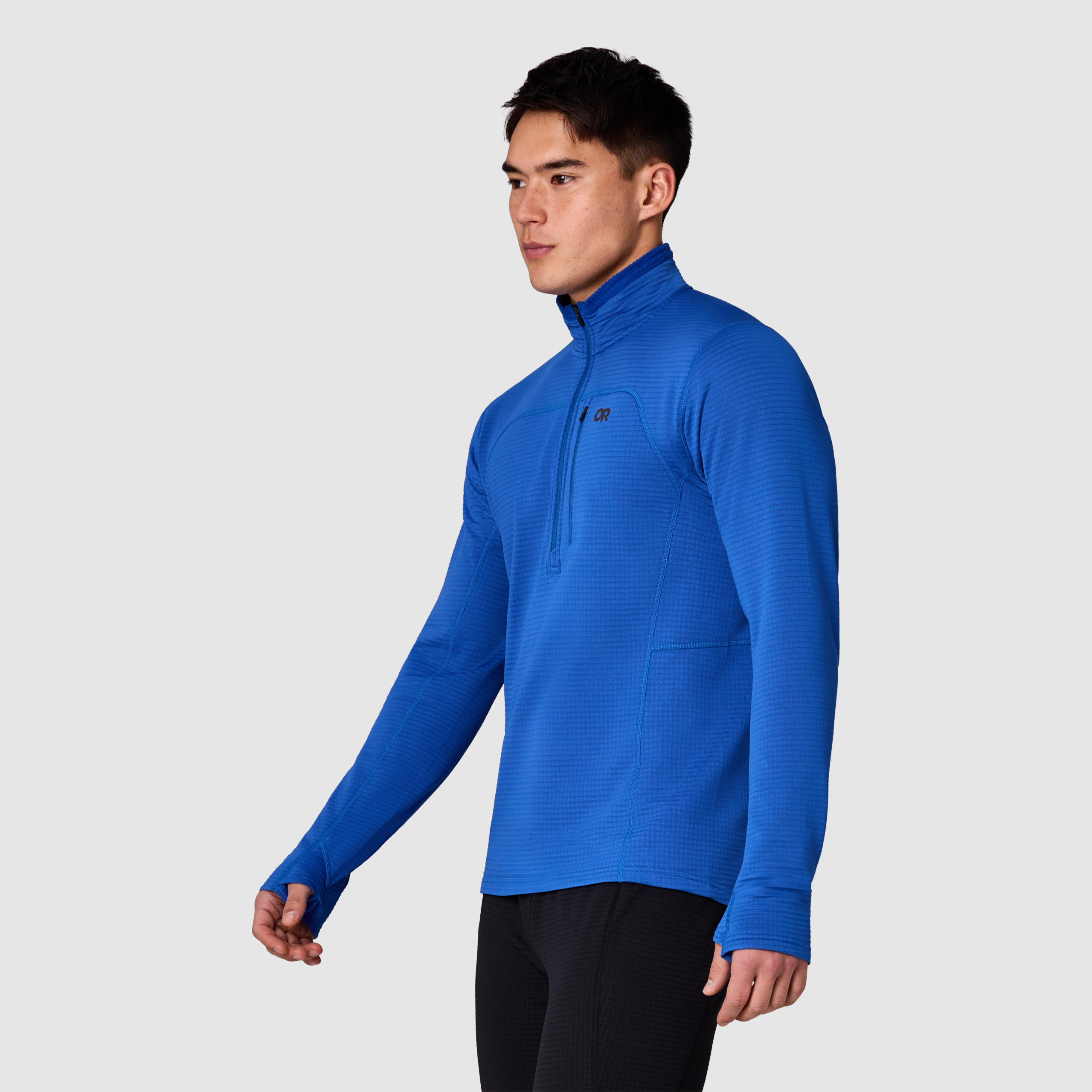 Men's Vigor Grid Fleece Half Zip - Image 3