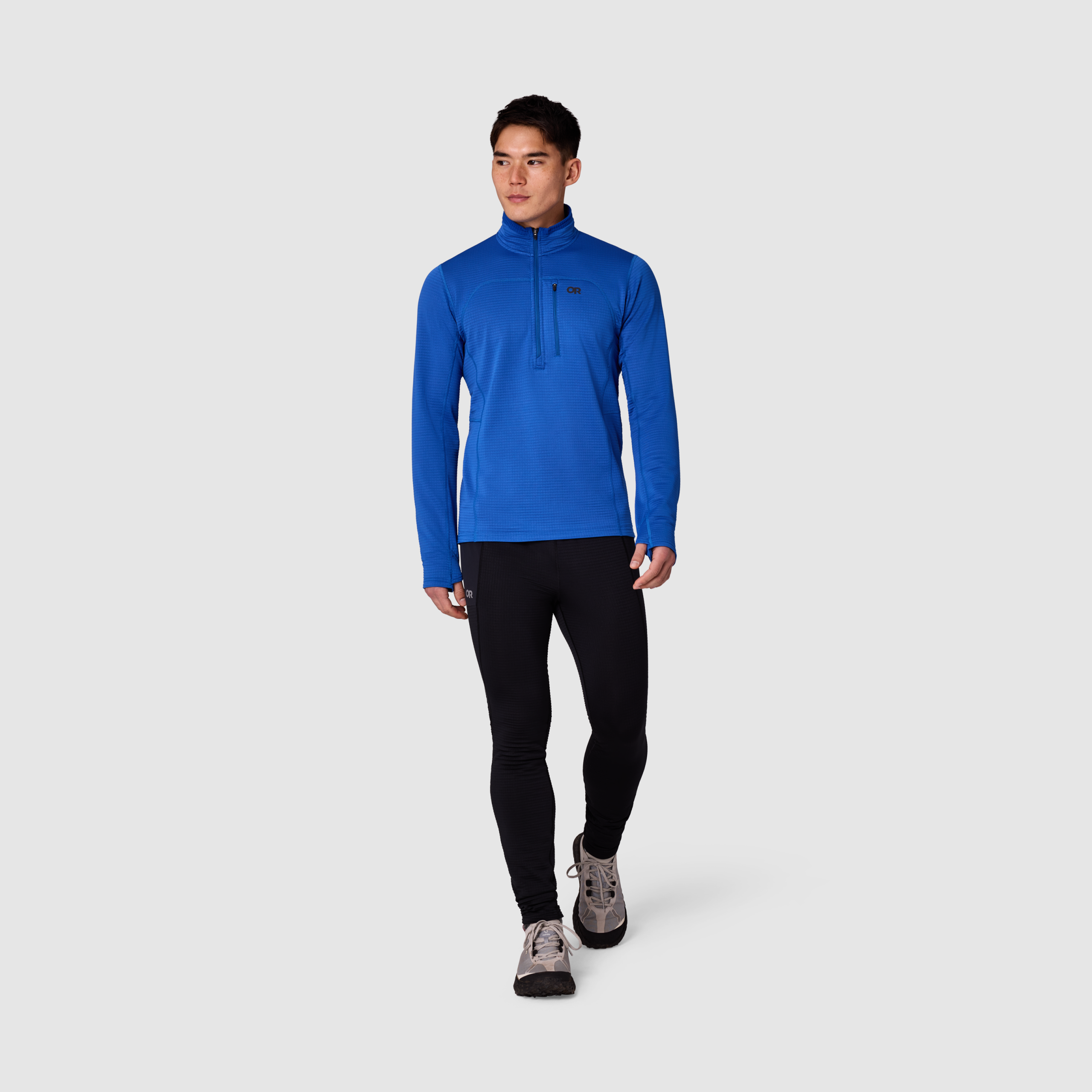 Men's Vigor Grid Fleece Half Zip - Image 4
