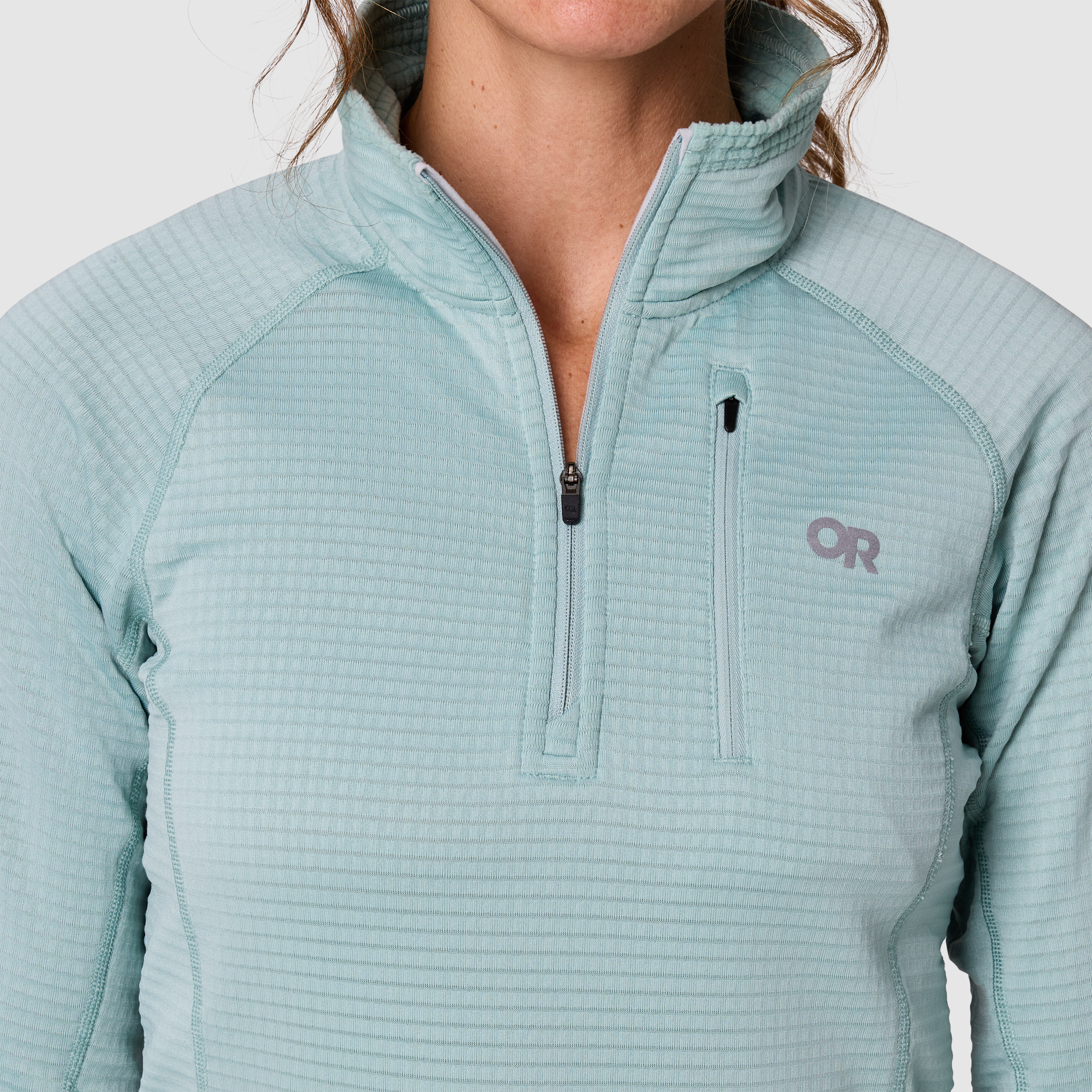 Women's Vigor Grid Fleece Quarter Zip - Image 12