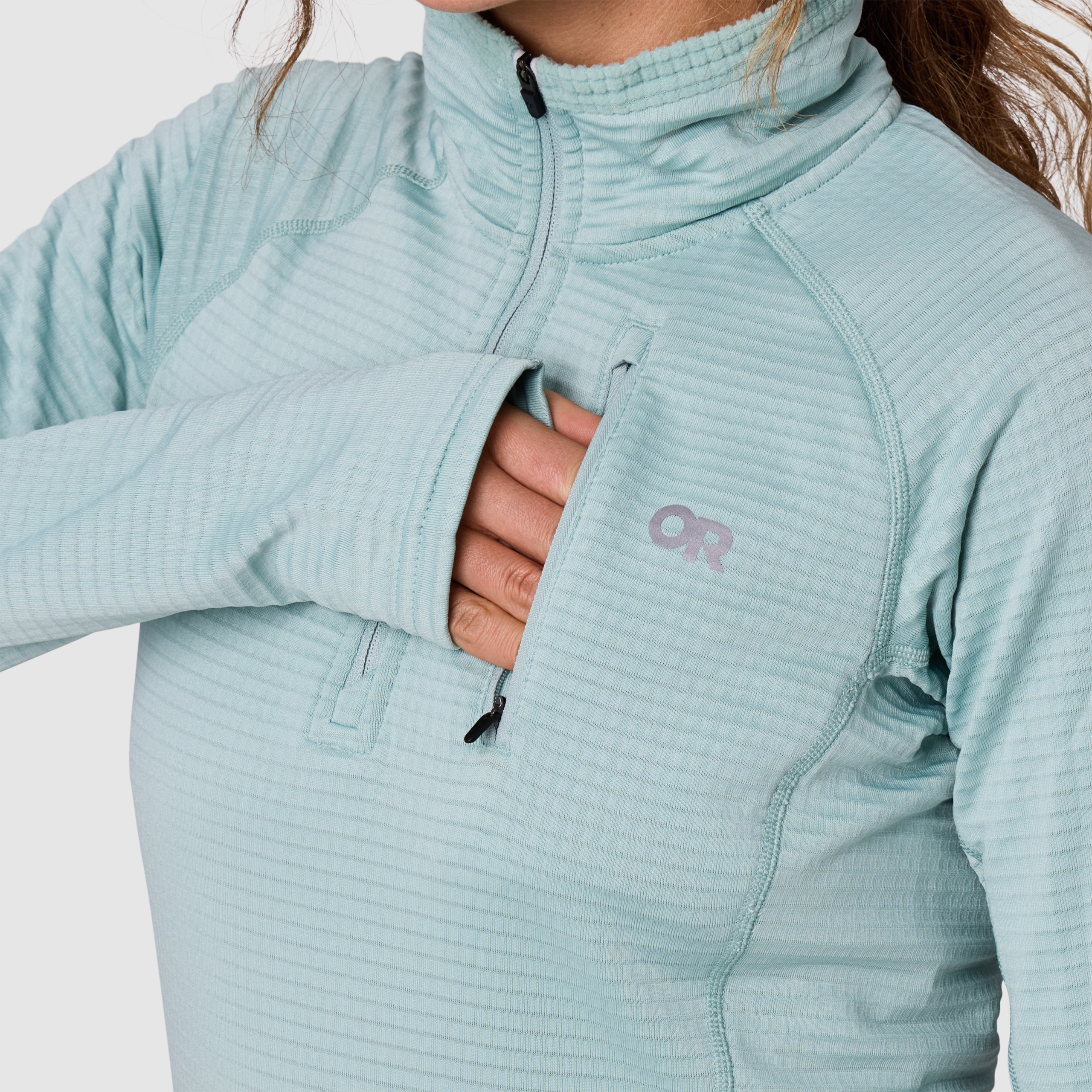Women's Vigor Grid Fleece Quarter Zip - Image 13