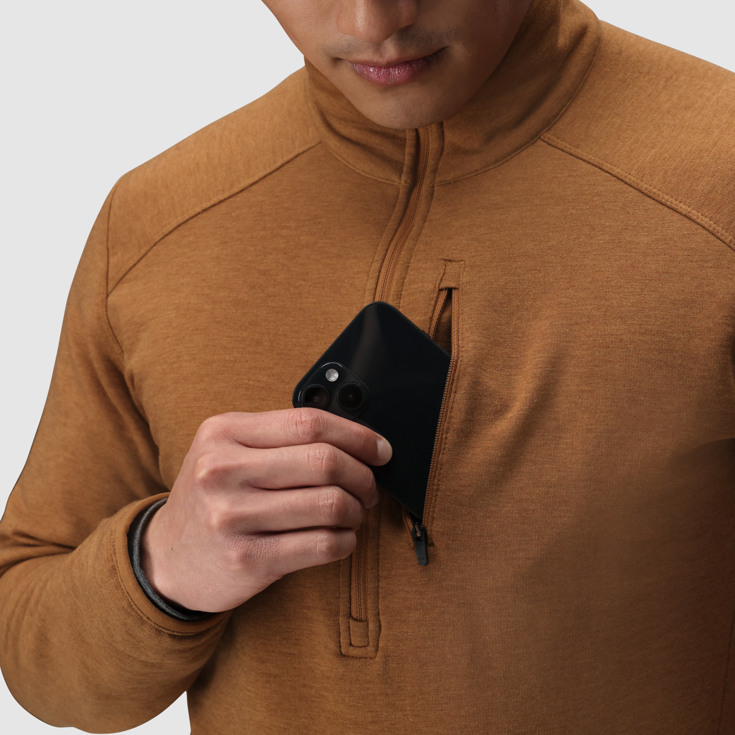 Men's Crescent Fleece Half Zip - Image 5