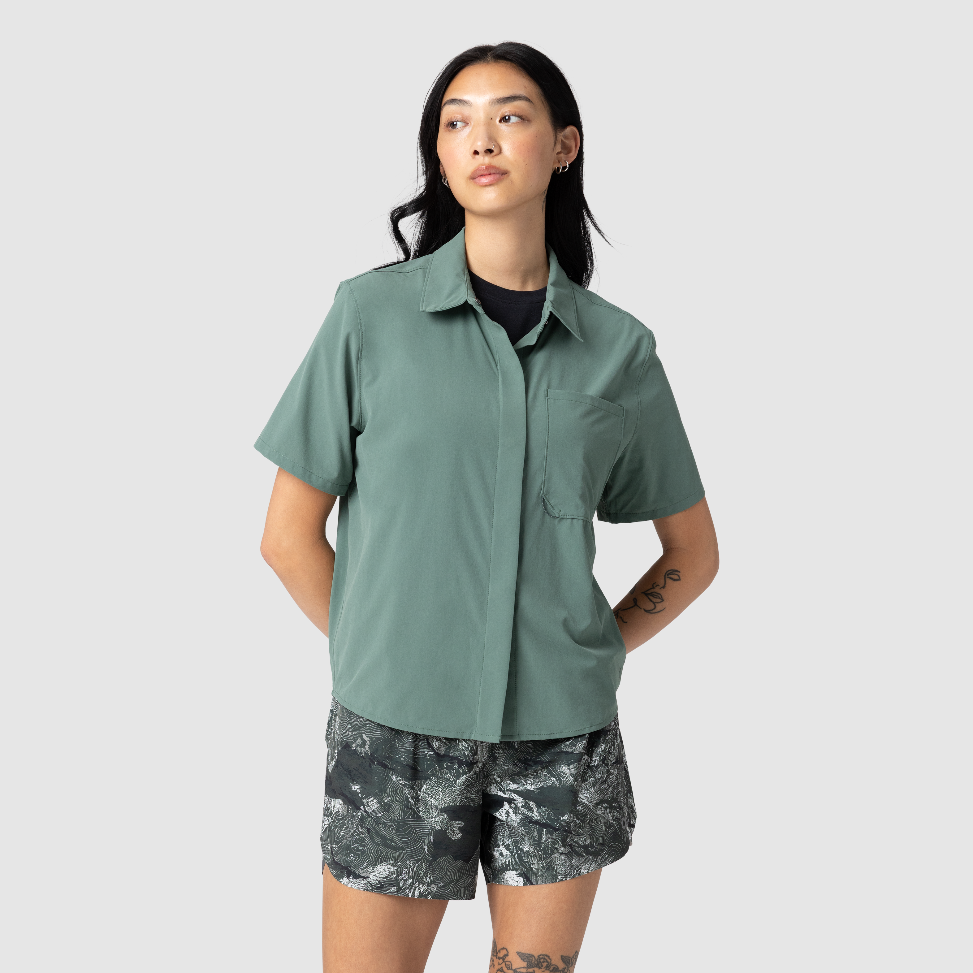 Women's Astroman Short Sleeve Sun Shirt - Image 11