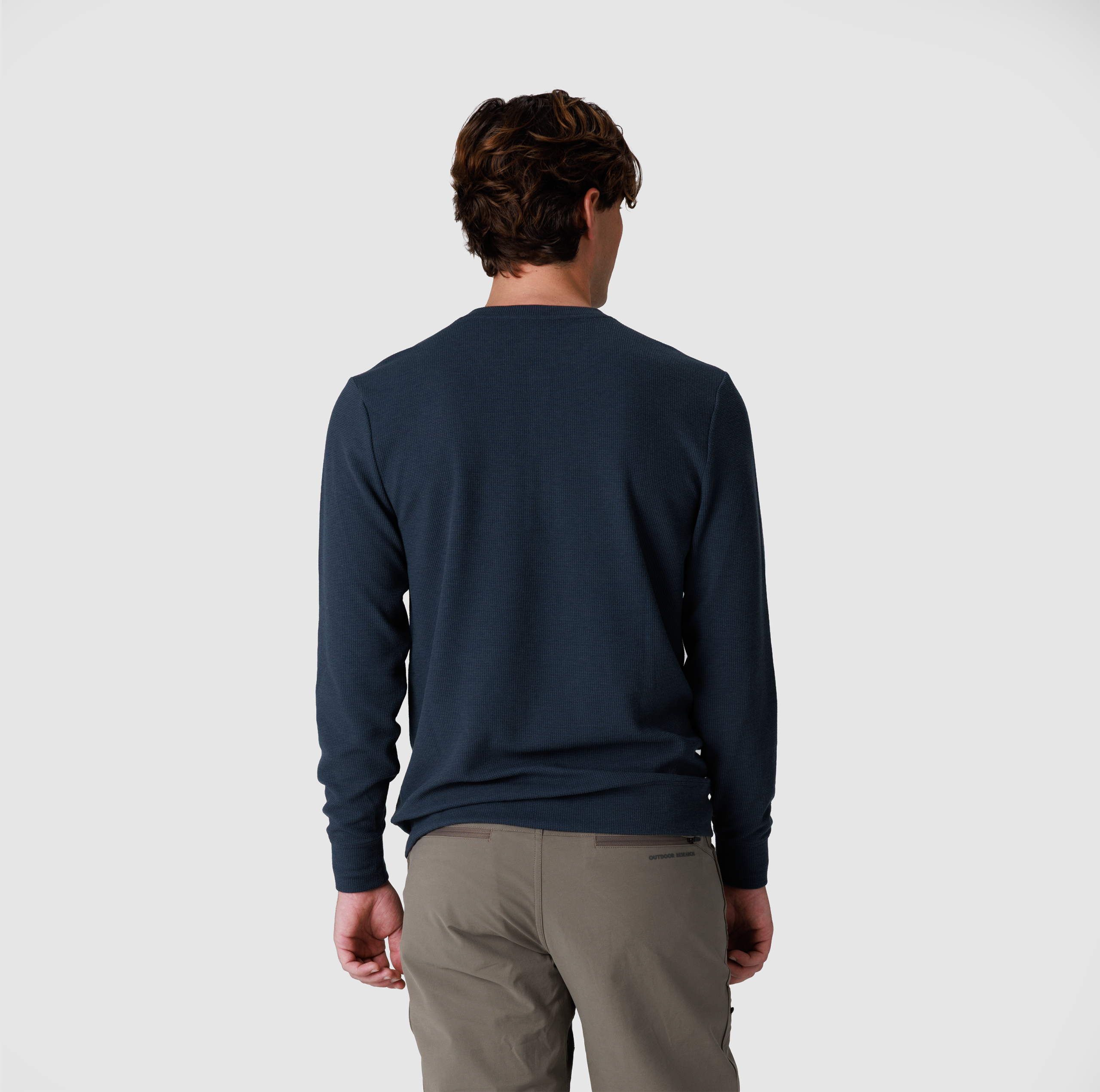 Men's Eclipse Waffle Long Sleeve Henley - Image 8