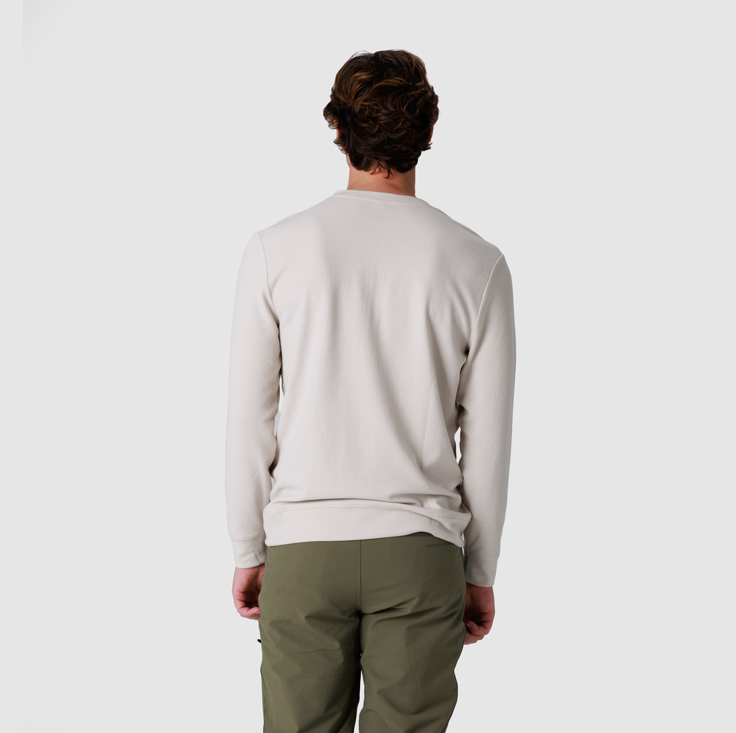 Men's Eclipse Waffle Long Sleeve Henley - Image 2