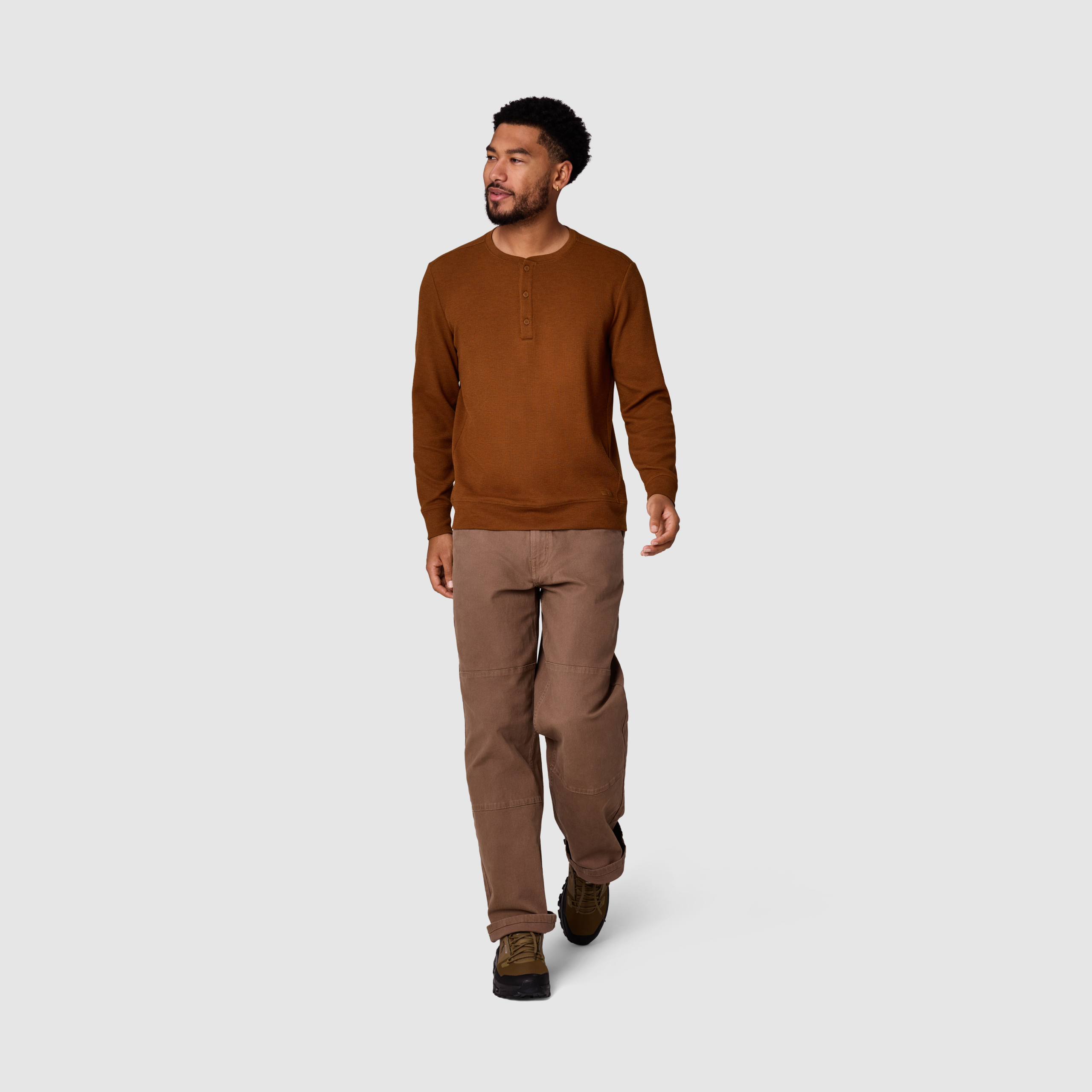 Men's Eclipse Waffle Long Sleeve Henley - Image 25