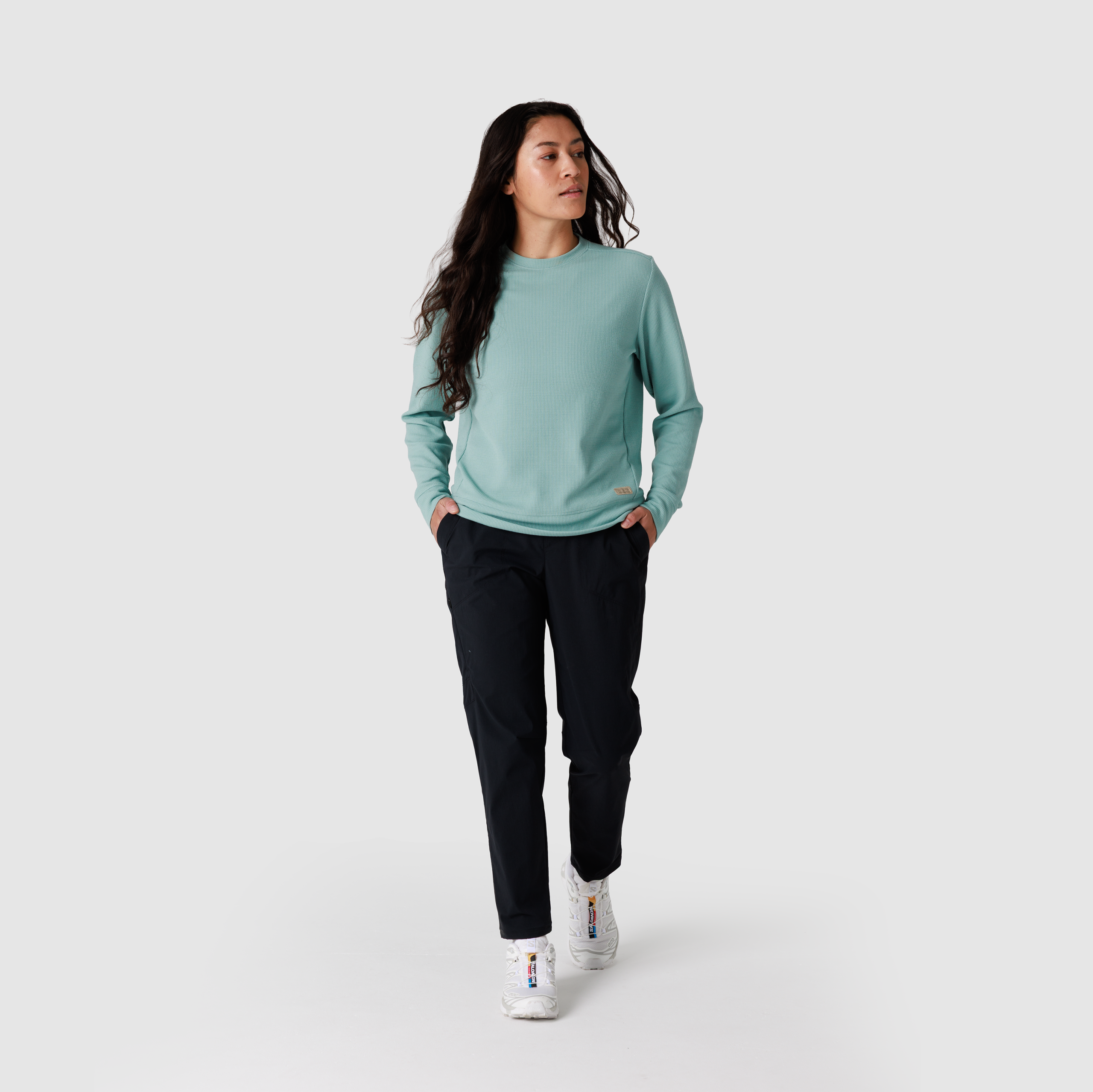 Women's Eclipse Waffle Long Sleeve Tee - Image 15