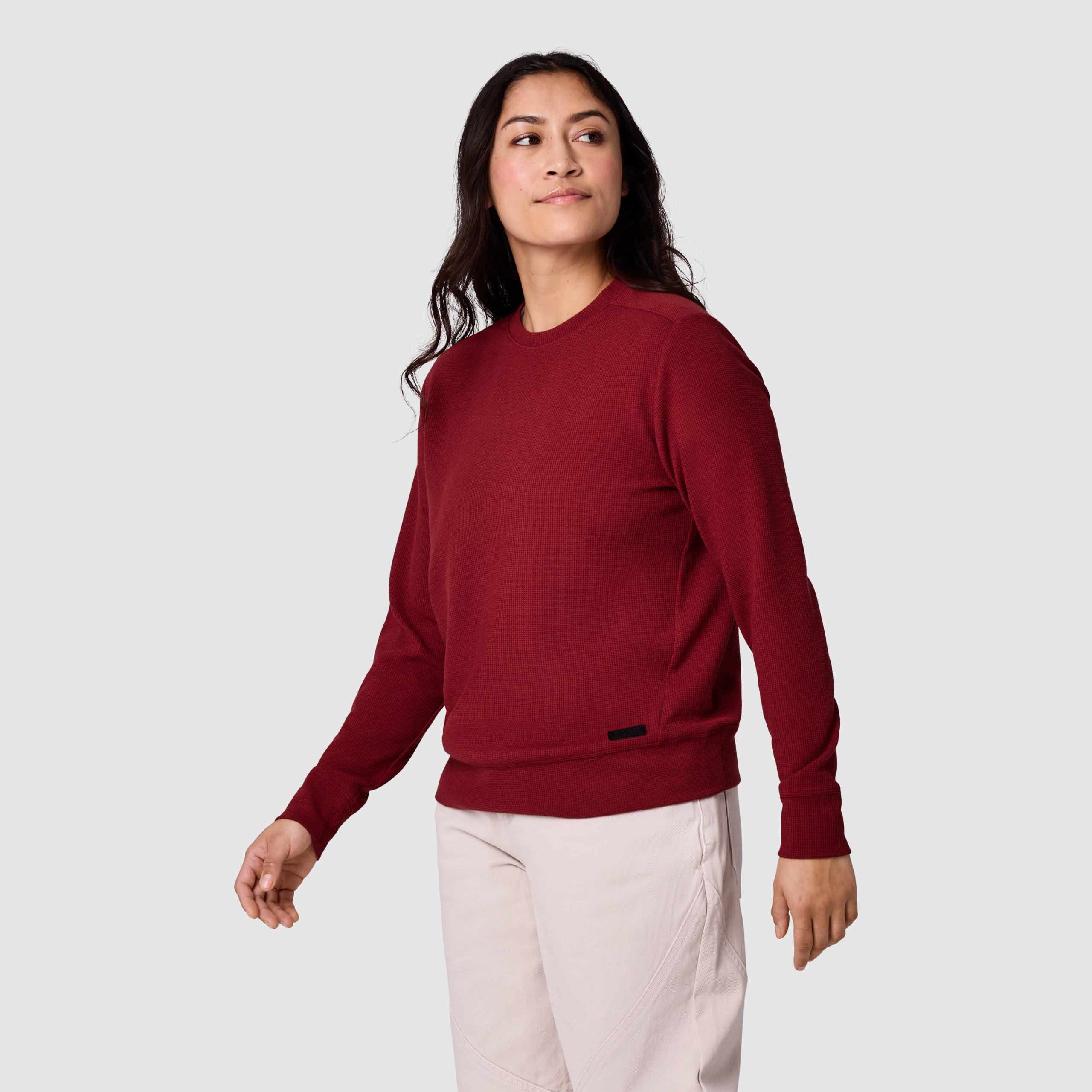 Women's Eclipse Waffle Long Sleeve Tee - Image 3